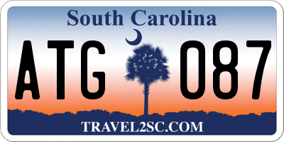 SC license plate ATG087