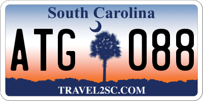 SC license plate ATG088