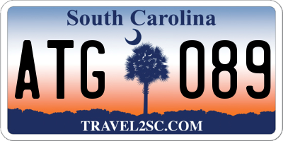 SC license plate ATG089