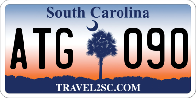SC license plate ATG090