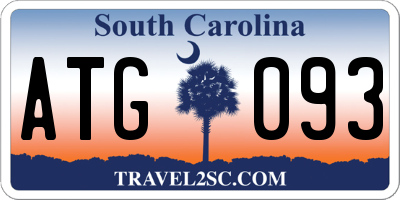 SC license plate ATG093