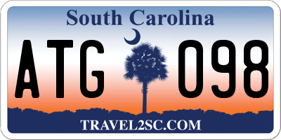 SC license plate ATG098