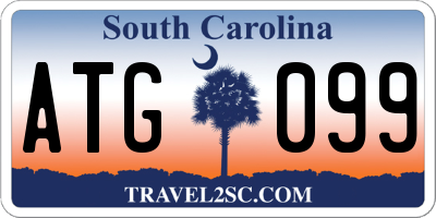 SC license plate ATG099