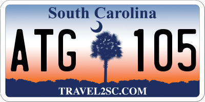 SC license plate ATG105