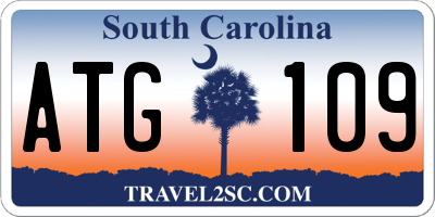 SC license plate ATG109