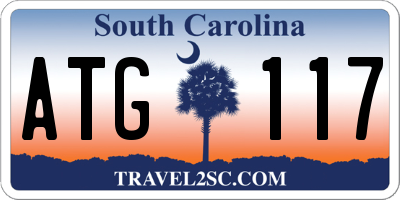 SC license plate ATG117