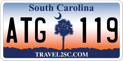 SC license plate ATG119