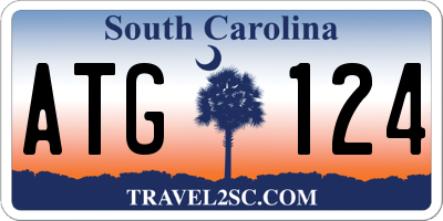 SC license plate ATG124