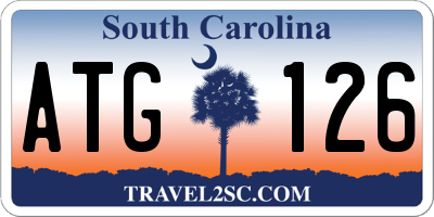 SC license plate ATG126
