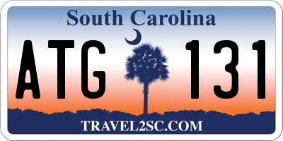 SC license plate ATG131