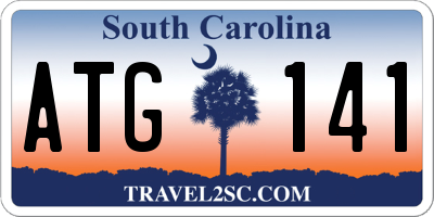 SC license plate ATG141