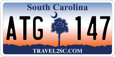 SC license plate ATG147