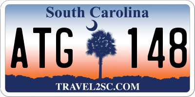 SC license plate ATG148