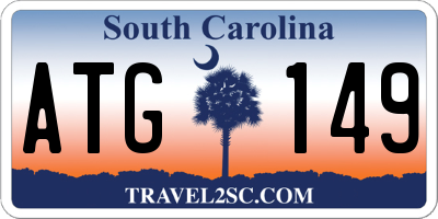 SC license plate ATG149