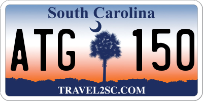 SC license plate ATG150