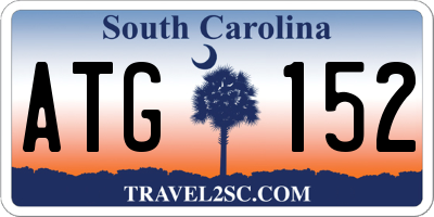 SC license plate ATG152