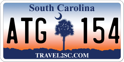 SC license plate ATG154