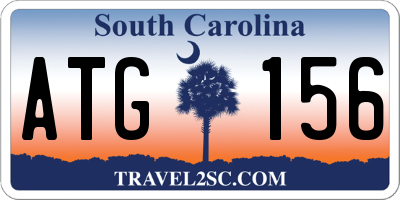SC license plate ATG156