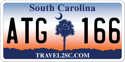SC license plate ATG166