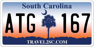 SC license plate ATG167