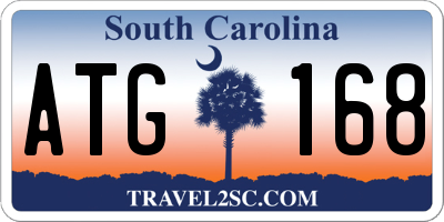 SC license plate ATG168