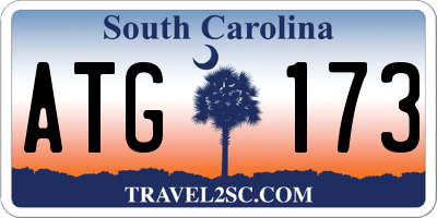SC license plate ATG173