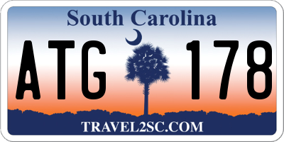 SC license plate ATG178
