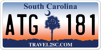 SC license plate ATG181
