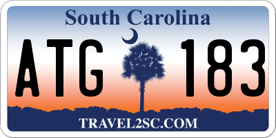 SC license plate ATG183