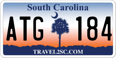 SC license plate ATG184
