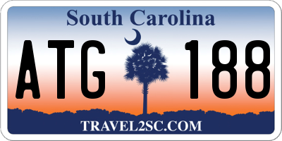 SC license plate ATG188