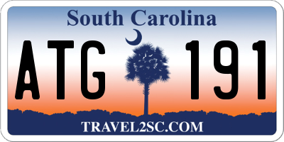 SC license plate ATG191