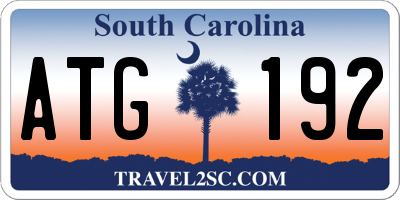 SC license plate ATG192