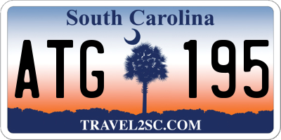 SC license plate ATG195