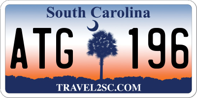 SC license plate ATG196
