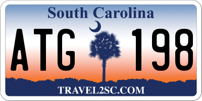 SC license plate ATG198