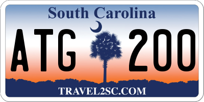 SC license plate ATG200