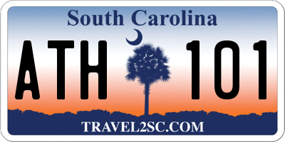 SC license plate ATH101