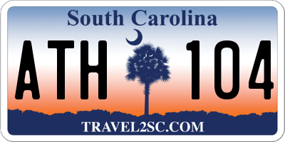 SC license plate ATH104