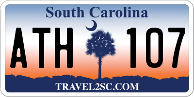 SC license plate ATH107