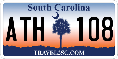 SC license plate ATH108