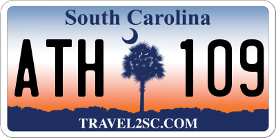 SC license plate ATH109