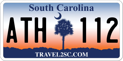 SC license plate ATH112