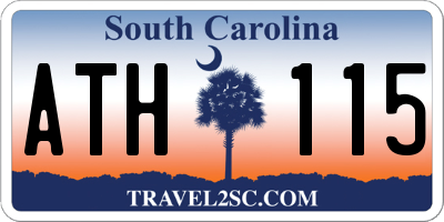 SC license plate ATH115