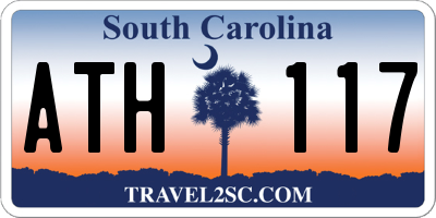 SC license plate ATH117
