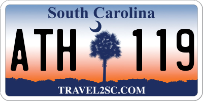 SC license plate ATH119