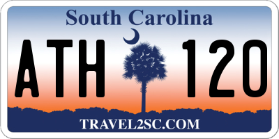 SC license plate ATH120
