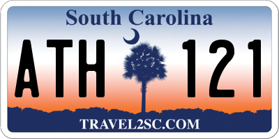 SC license plate ATH121