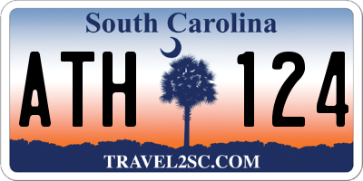 SC license plate ATH124