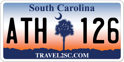 SC license plate ATH126